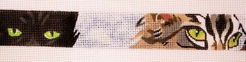 The Meredith Collection Cats Eyes Too Belt Needlepoint Canvas