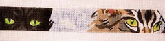 The Meredith Collection Cats Eyes Too Belt Needlepoint Canvas