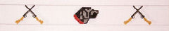 The Meredith Collection Black Labs & Crossed Guns Belt Needlepoint Canvas