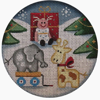 Rebecca Wood Designs Santa Toys Needlepoint Canvas - 18M