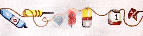 The Meredith Collection Buoys Belt Needlepoint Canvas