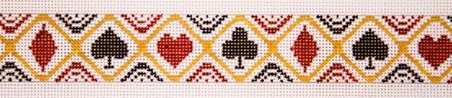 The Meredith Collection Card Shuffle Belt Needlepoint Canvas