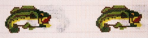 The Meredith Collection Bass Fish Belt Needlepoint Canvas