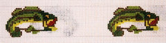 The Meredith Collection Bass Fish Belt Needlepoint Canvas