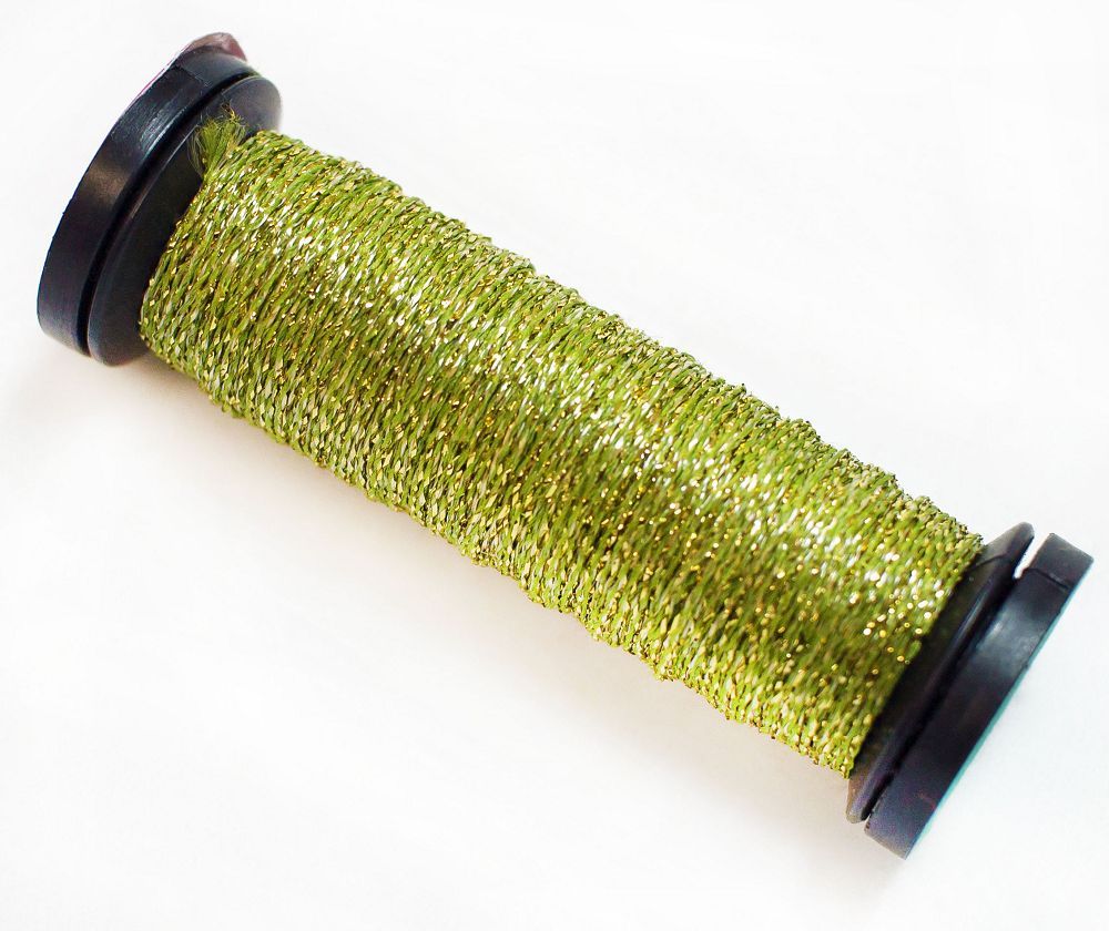 Kreinik Very Fine Braid #4 - 5835 Golden Olive