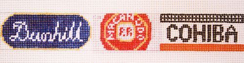 The Meredith Collection Cigar Labels Belt Needlepoint Canvas