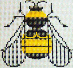 Charley Harper Bee Ornament Needlepoint Canvas