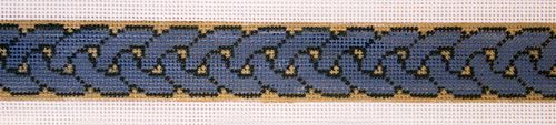 The Meredith Collection Braided Blues Belt Needlepoint Canvas