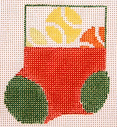 Kathy Schenkel Designs Tennis Tiny Stocking Needlepoint Canvas