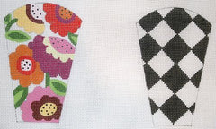 The Meredith Collection Bloomers Scissors Case Needlepoint Canvas