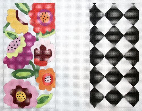 The Meredith Collection Bloomers Eyeglass Case Needlepoint Canvas