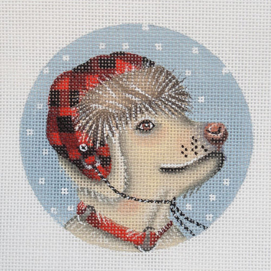 Melissa Shirley Designs Mary Lake-Thompson Lumberjack Yellow Lab Needlepoint Canvas