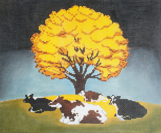 Cooper Oaks Design Fall Afternoon Needlepoint Canvas