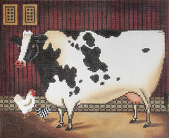 Cooper Oaks Design Mrs O'Leary's Cow Needlepoint Canvas