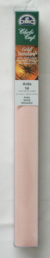 Finishing: Charles Craft Pink Aida 14 ct Tube