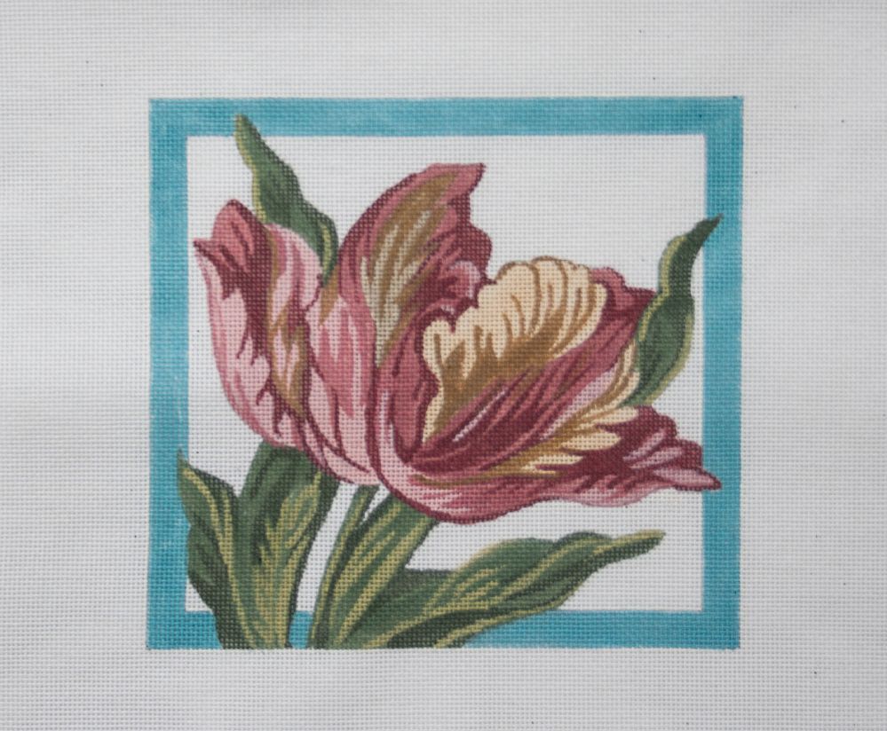 Twisted Stitches Tulip Needlepoint Canvas