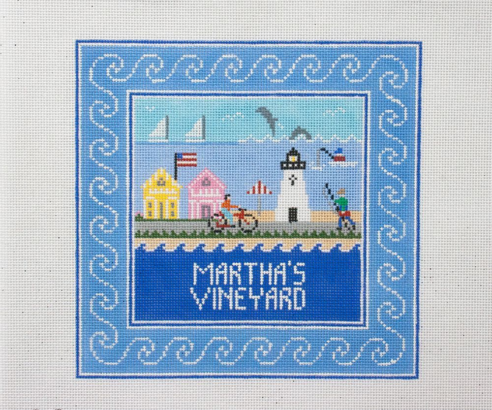 Doolittle Stitchery Martha's Vineyard Square Needlepoint Canvas
