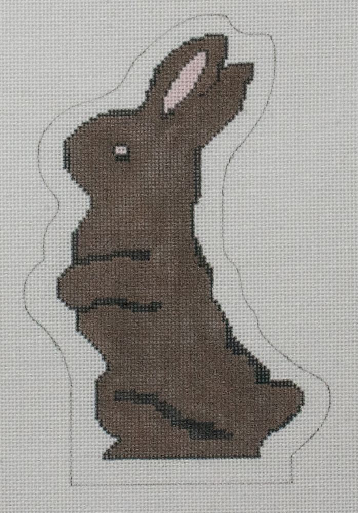 Ewe & Eye Chocolate Bunny Needlepoint Canvas