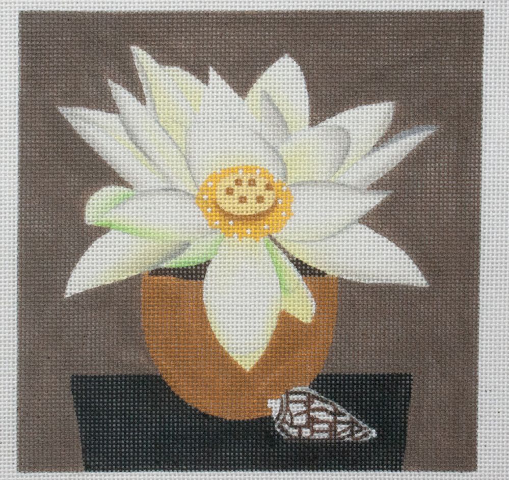 Melissa Shirley Designs Shell Blossom #2 Needlepoint Canvas