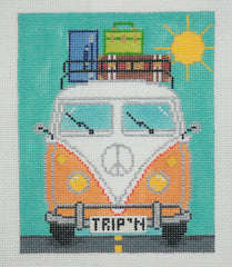 The Meredith Collection Micro Bus Road Trip Needlepoint Canvas