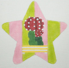 Raymond M. Crawford Cactus #2 Star Needlepoint Canvas