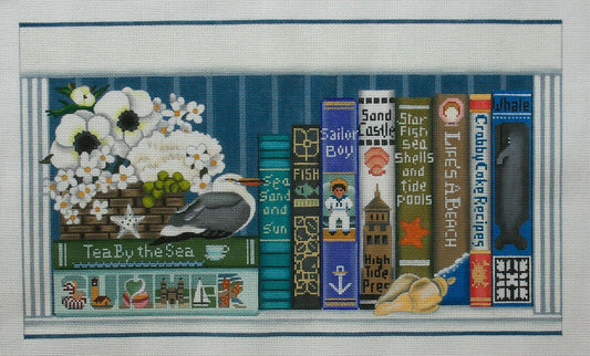 Melissa Shirley Designs Beach Books Needlepoint Canvas