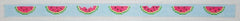 Kate Dickerson Needlepoint Collections Sunglass Strap - Watermelon Slices on Sky Blue Needlepoint Canvas