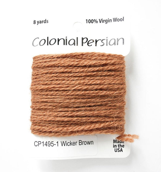 Colonial Needle Co Colonial Persian - 1495 Wicker Brown