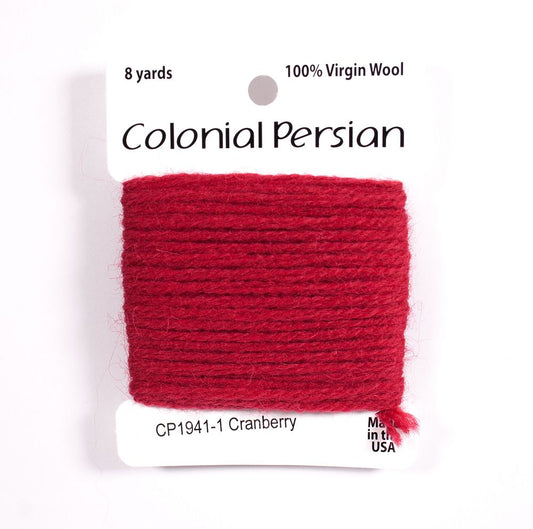 Colonial Needle Co Colonial Persian - 1941 Cranberry