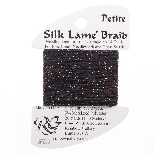 Rainbow Gallery Silk Lame Braid Petite - 230 Bronze