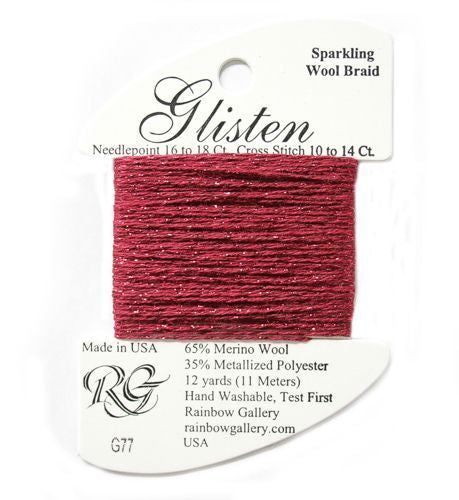 Rainbow Gallery Glisten - 077 Cranberry Splash