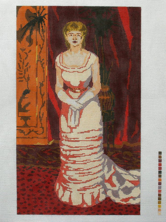 Changing Woman Designs Renoir Actress Jeanne Samary Needlepoint Canvas