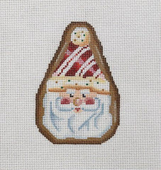 A Dragon's Tale Peppermint Santa Cookie Needlepoint Canvas