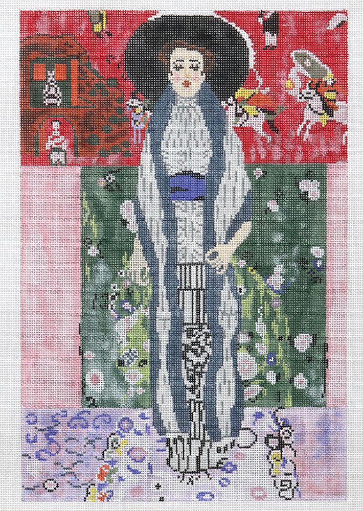 Changing Woman Designs Klimt Portrait of Adele Bloch Bauer II Needlepoint Canvas