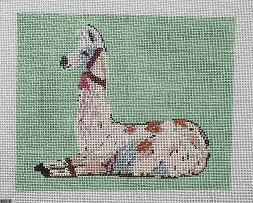 Birds of a Feather Llama Needlepoint Canvas