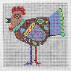 Patti Mann Modern Chicken Needlepoint Canvas