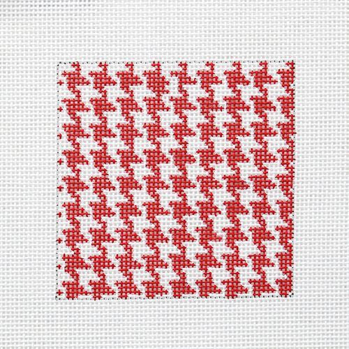 Tilli Tomas, Inc. Red Houndstooth Needlepoint Canvas