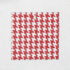 Tilli Tomas, Inc. Red Houndstooth Needlepoint Canvas