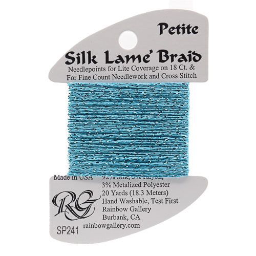 Rainbow Gallery Silk Lame Braid 18 - 241 Scuba Blue