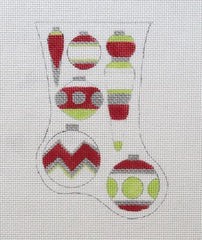 Raymond M. Crawford Ornaments Mini Stocking Needlepoint Canvas