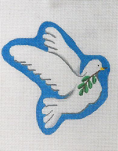 Pepperberry Designs Dove Ornament Needlepoint Canvas