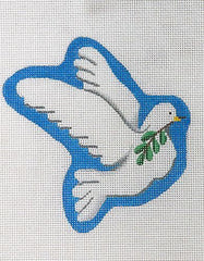 Pepperberry Designs Dove Ornament Needlepoint Canvas