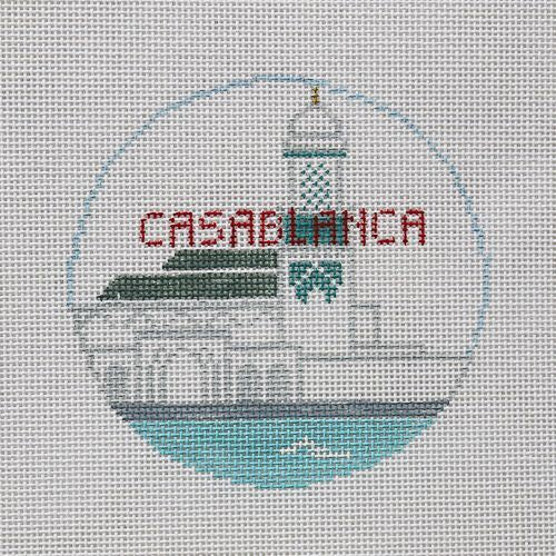 Kathy Schenkel Designs Casablanca Round Needlepoint Canvas