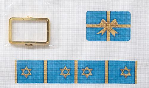 Kate Dickerson Needlepoint Collections Limoge Box Hanukkah Needlepoint Canvas