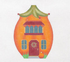 Melissa Shirley Designs Pumpkin House Red Door Needlepoint Canvas