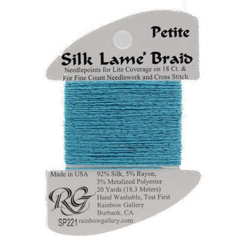 Rainbow Gallery Silk Lame Braid Petite - 221 Capri Breeze