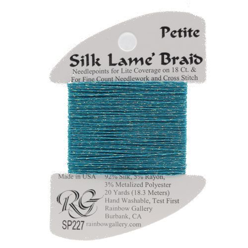 Rainbow Gallery Silk Lame Braid Petite - 227 Aruba Blue