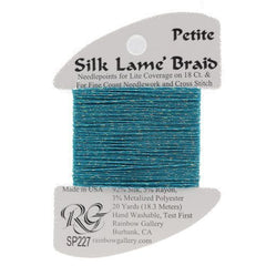 Rainbow Gallery Silk Lame Braid Petite - 227 Aruba Blue