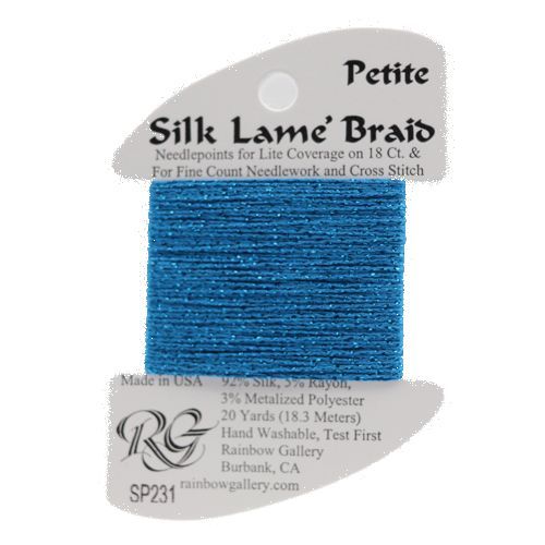 Rainbow Gallery Silk Lame Braid Petite - 231 Blue Jewell