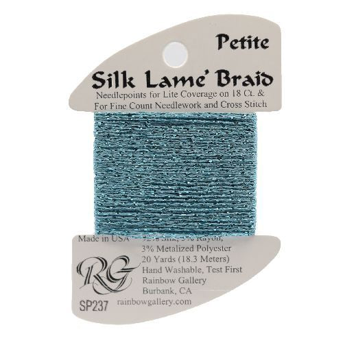 Rainbow Gallery Silk Lame Braid Petite - 237 Aqua Bay